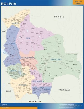 Biggest Bolivia map