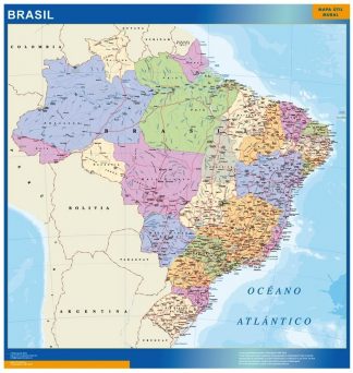 Biggest Brazil map