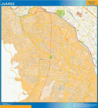 Biggest Juarez Centro map Mexico