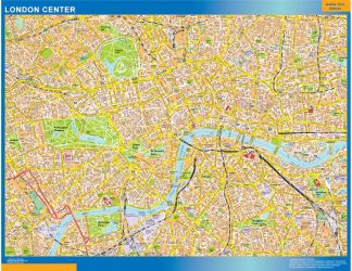 Biggest London downtown map