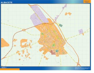 Biggest Map of Albacete Spain