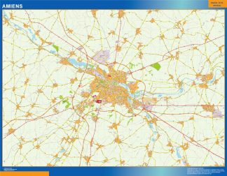 Biggest Map of Amiens France
