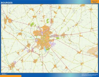 Biggest Map of Bourges France