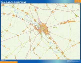 Biggest Map of Chalons En Champagne France
