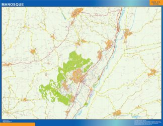 Biggest Map of Manosque France