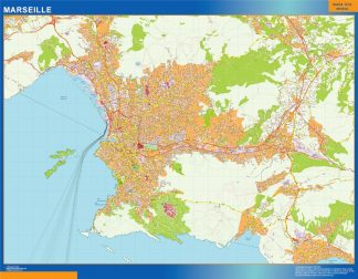 Biggest Map of Marseille France