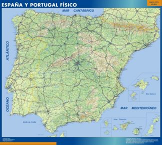 Biggest Map of Spain Fisico
