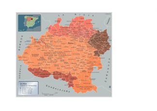 Biggest Municipalities Soria map from Spain