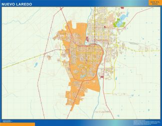 Biggest Nuevo Laredo map Mexico