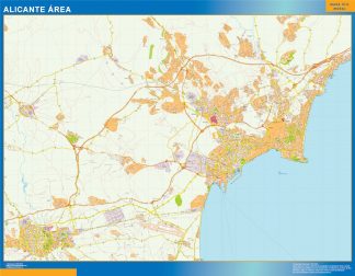 Biggest Road map Alicante Spain