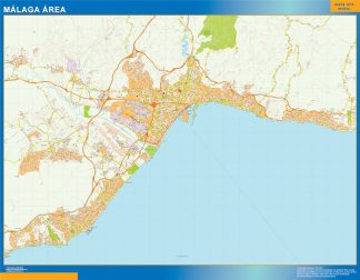 Biggest Road map Malaga Spain