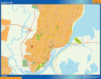 Biggest Santa Fe map in Argentina