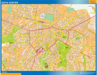 Biggest Sofia downtown map