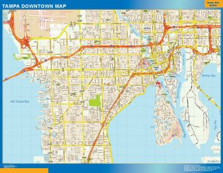 Biggest Tampa downtown map