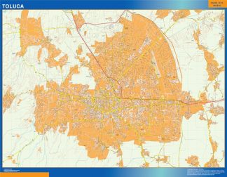 Biggest Toluca Centro map Mexico